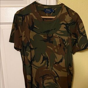 Polo by Ralph Lauren Men's Green Camouflage Tee